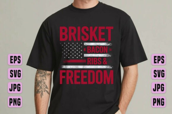 Brisket Bacon Ribs Graphics for T-Shirt Designs