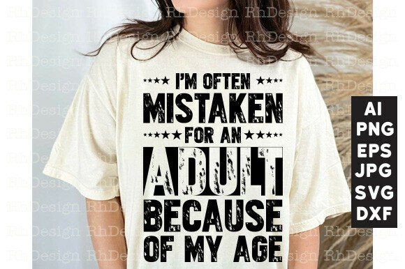 Fun Adulting Quote Graphic for T-Shirt Designs