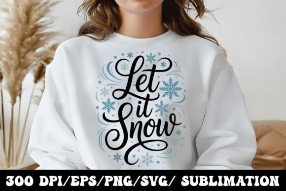 Holiday Typography Festive Let
