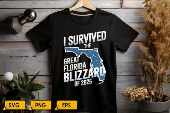 I Survived Florida Blizzard 2025 Funny Graphics