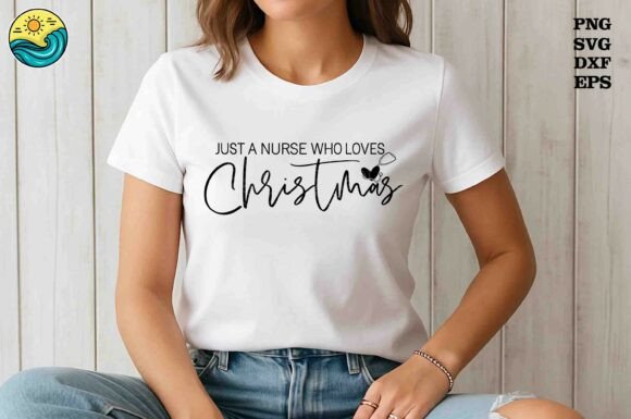 Nurse Who Loves Christmas SVG Graphics
