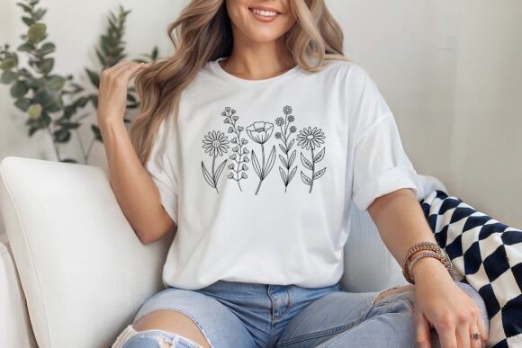 Wild Flowers Nature Lover SVG Graphics for T-Shirt Designs